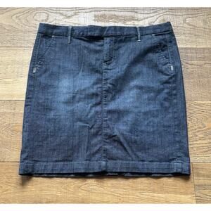 Converse One Star Dark Wash Denim Pencil Skirt Sz 12 Y2K Preppy Grunge